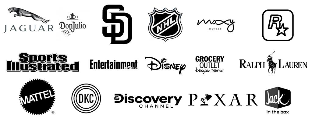 Logos of the companies that hired SD Photo booth